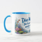 Mug Maman plongeur qui fait des vagues (Gauche)