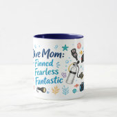 Mug Maman Plongeuse Qui Fait des Vagues (Centre)