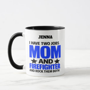 Mug Maman pompier fière
