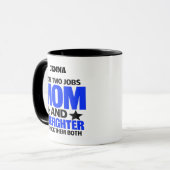 Mug Maman pompier fière (Devant gauche)