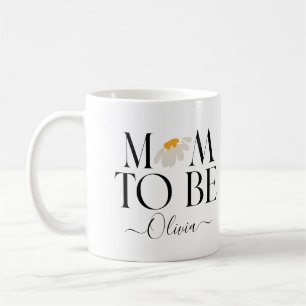 Mug Maman pour être marguerite baby shower floral nouv