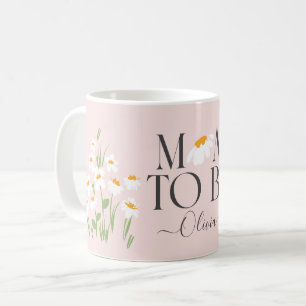 Mug Maman pour être marguerite baby shower floral nouv
