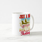 Mug Maman Qui Aime Simplement Le Patin À Roulettes Drô (Devant droit)