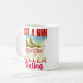 Mug Maman Qui Aime Simplement Le Patin À Roulettes Drô (Devant gauche)