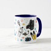 Mug Maman qui fait des éclaboussures (Devant droit)