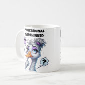 Mug Maman qui réfléchit trop professionnellement (Devant gauche)