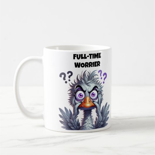 Mug Maman qui s'inquiète à plein temps (Gauche)