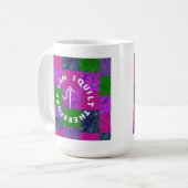 Mug Maman quilteuse grand-mère patchwork de tissu de q (Devant gauche)