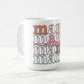 Mug Maman Rétro Mignonne (Devant gauche)