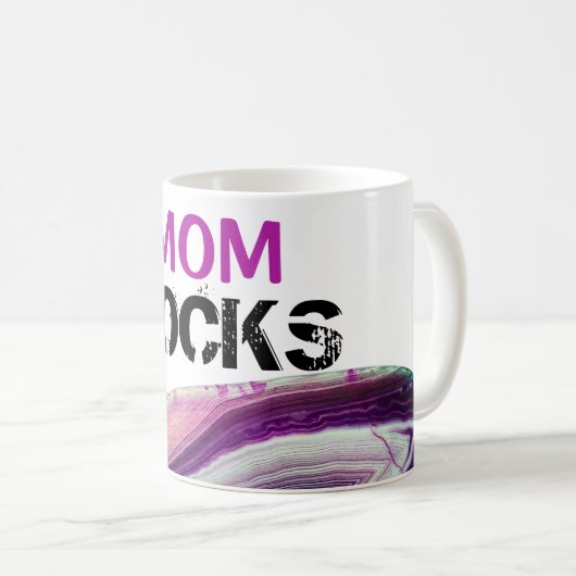 Mug *~* Maman Rocks Lapidate Agate Stone (Devant droit)