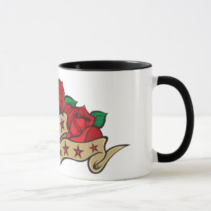 Mug Maman rose de tatouage