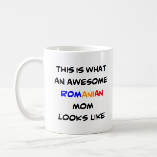 Mug maman roumaine, génial (Gauche)