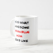 Mug maman russe bleue, géniale (Devant gauche)