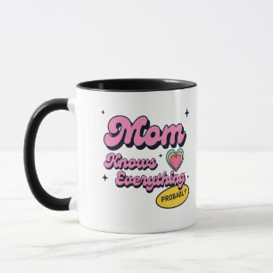 Mug Maman sait tout probablement cadeau drôle pour mam