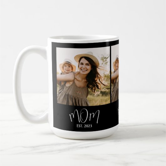 Mug Maman Script Établi Noir 3 Photo (Gauche)