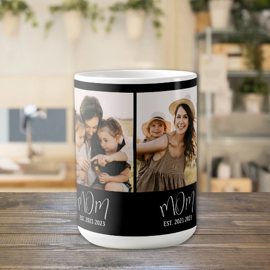 Mug Maman Script Établi Noir 3 Photo