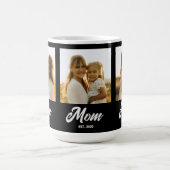 Mug Maman Script Établi Noir 3 Photo (Centre)