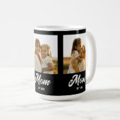 Mug Maman Script Établi Noir 3 Photo (Devant droit)