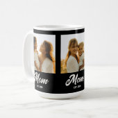 Mug Maman Script Établi Noir 3 Photo (Devant gauche)