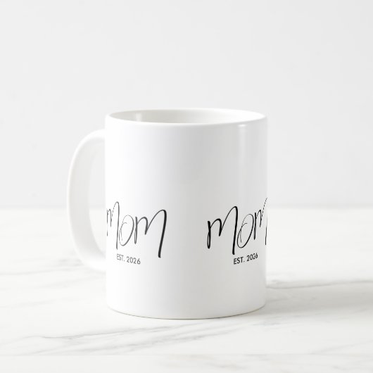 Mug Maman Script Établie (Devant gauche)