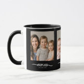 Mug Maman Script Établie Noir 3 Collage Photo (Gauche)
