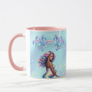 Mug Maman sirène enceinte Baby Shower Personnalisé