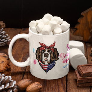 Mug Maman St. Bernard Mignon Fête des mères Amateur de
