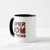 MUG MAMAN SUPERBE DES JUMEAUX (Devant gauche)