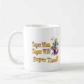 Mug Maman superbe, épouse, fatiguée. Conception pour (Gauche)