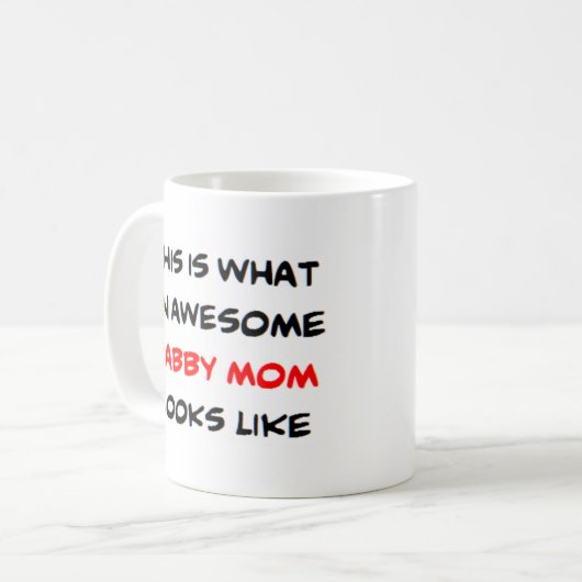 Mug maman tabby, génial (Devant gauche)