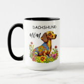 Mug Maman teckel en intelligence artificielle de dessi (Gauche)