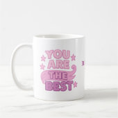 Mug Maman tu es la meilleure rose violet (Gauche)