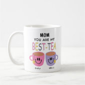 Mug Maman Tu es mon meilleur thé, maman Anniversaire (Gauche)