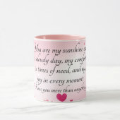 Mug maman Tu es mon soleil un jour nuageux (Centre)