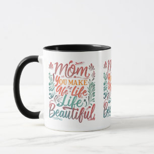 Mug Maman, tu fais la vie belle - 11 oz Conception de 