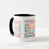 Mug Maman, tu fais la vie belle - 11 oz Conception de  (Devant gauche)