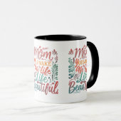 Mug Maman, tu fais la vie belle - 11 oz Conception de  (Devant droit)