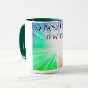 MUG "MAMAN, TU M'ÉCLAIRES MA VIE", CAFÉ OU BOGUE DE TH