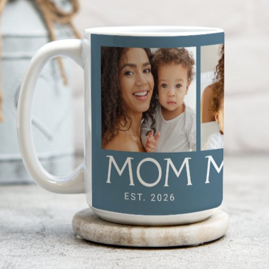 Mug Maman Typographie Bleue 3 Photo