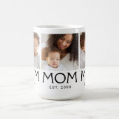 Mug Maman Typographie Établie 3 Photo (Centre)