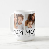 Mug Maman Typographie Établie 3 Photo (Devant gauche)