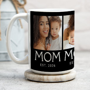 Mug Maman Typographie Noir 3 Photo