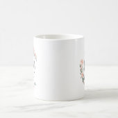 Mug Maman Typographie Rose Aquarelle Wreath Fête des M (Centre)