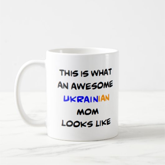 Mug maman ukrainienne, géniale (Gauche)