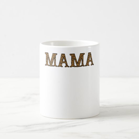 Mug Maman Vie Chemise Leopard Cheetah Imprimer, Mère d (Centre)