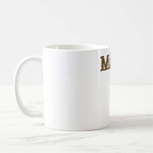 Mug Maman Vie Chemise Leopard Cheetah Imprimer, Mère d (Gauche)