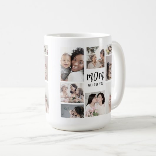 Mug Maman We Love You Custom Mothers Day Photo (Devant droit)