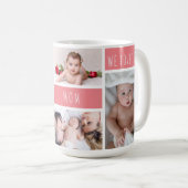 Mug Maman We Love You Photo Collage (Devant droit)