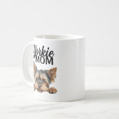 Mug Maman Yorkie Mignonne Qui Regarde Yorkie (Devant gauche)