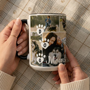 Mug Mamans chiens Collage de photos de compagnie moder